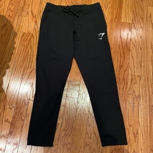 Men’s gym shark sweatpants joggers black large